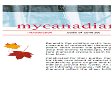 Tablet Screenshot of mycanadiandiamond.com